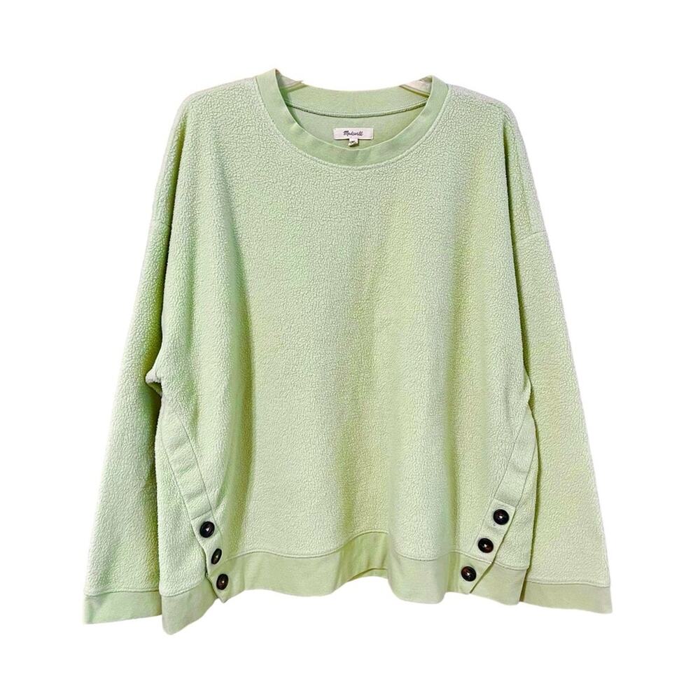 Madewell Sweatshirt XL (Re)sourced Brushed Side-Button Relaxed